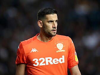 Leeds goalkeeper Kiko Casilla...